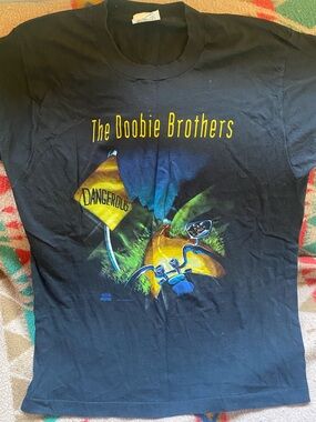 1991 The Doobie Brothers Black Brotherhood Tour tee